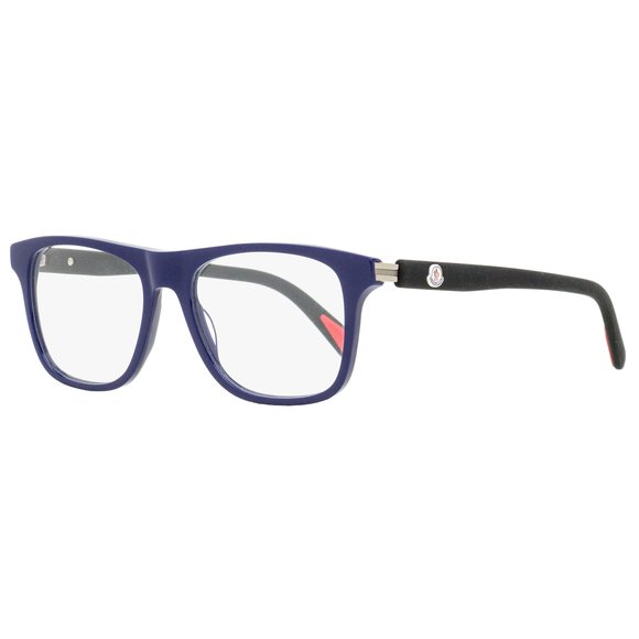 Moncler Rectangular Eyeglasses ML5161 090 Blue/Black 54mm - Picture 1 of 3